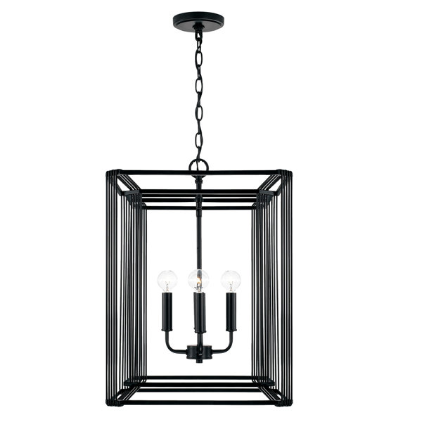 Capital Lighting 4 - Light Matte Black Lantern Pendant - Wayfair Canada
